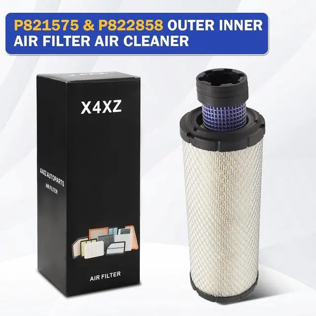 Alt view image 7 of 7 - P821575 & P822858 Outer Inner Air Filter Air Cleaner for Bobcat FPG05 Air Cleaners Replaces# 6672467 6672468 PM252Z PM260Z