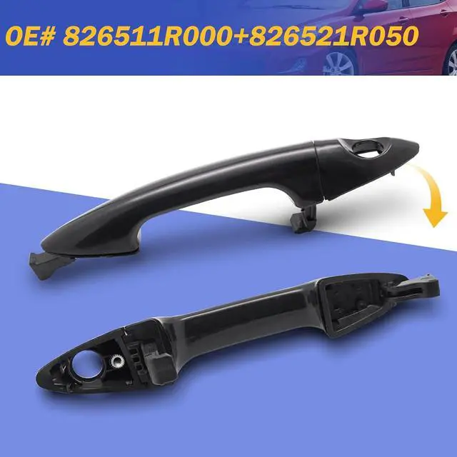 Alt view image 6 of 6 - Exterior Door Handle for Hyundai Accent 2012-2017 Front Left Driver Side 826511R000 826521R050
