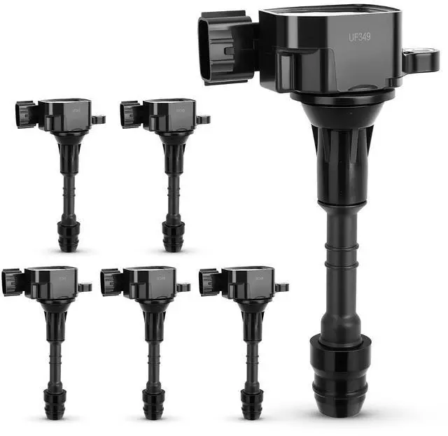 Main image of UF349 Ignition Coil Pack Compatible with Nissan Altima Maxima Murano Frontier Quest XTERRA Pathfinder NV1500 NV2500 NV3500/Infiniti l35 QX4/Suzuki Equator V6 Replaces # C1406 224488J11C (set of 6)
