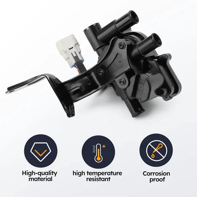 Alt view image 4 of 7 - 601-021 Coolant Control Valve Assembly - Heater Control Water Valve with Bracket for 2004 2005 2006 2007 2008 2009 Toyota Prius 1.5L L4 Replaces# 16670-21010 EHV116