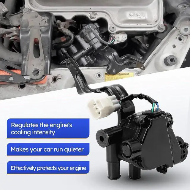 Alt view image 3 of 7 - 601-021 Coolant Control Valve Assembly - Heater Control Water Valve with Bracket for 2004 2005 2006 2007 2008 2009 Toyota Prius 1.5L L4 Replaces# 16670-21010 EHV116