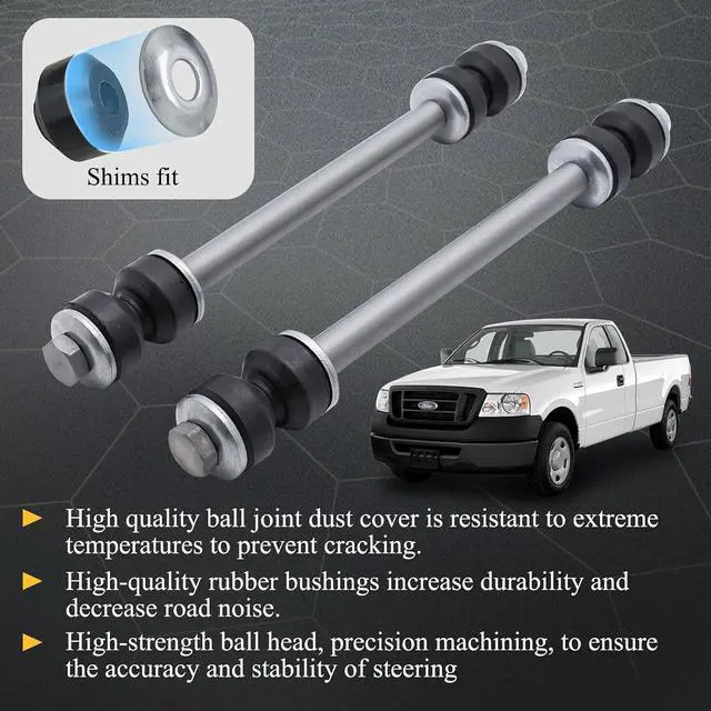 Alt view image 4 of 6 - K7275 Zinc-Nickel Alloy Front Stabilizer Sway Bar End Link for Dodge RAM 1500 RAM 2500 RAM 3500 Ford Explorer Ranger MAZDA B2300 B2500 B3000 B4000 MERCURY Mountaineer 2L2Z5K483BA