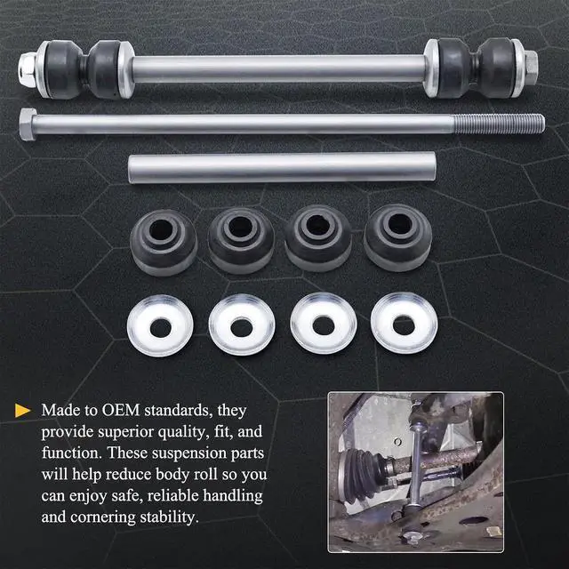 Alt view image 5 of 6 - K7275 Zinc-Nickel Alloy Front Stabilizer Sway Bar End Link for Dodge RAM 1500 RAM 2500 RAM 3500 Ford Explorer Ranger MAZDA B2300 B2500 B3000 B4000 MERCURY Mountaineer 2L2Z5K483BA