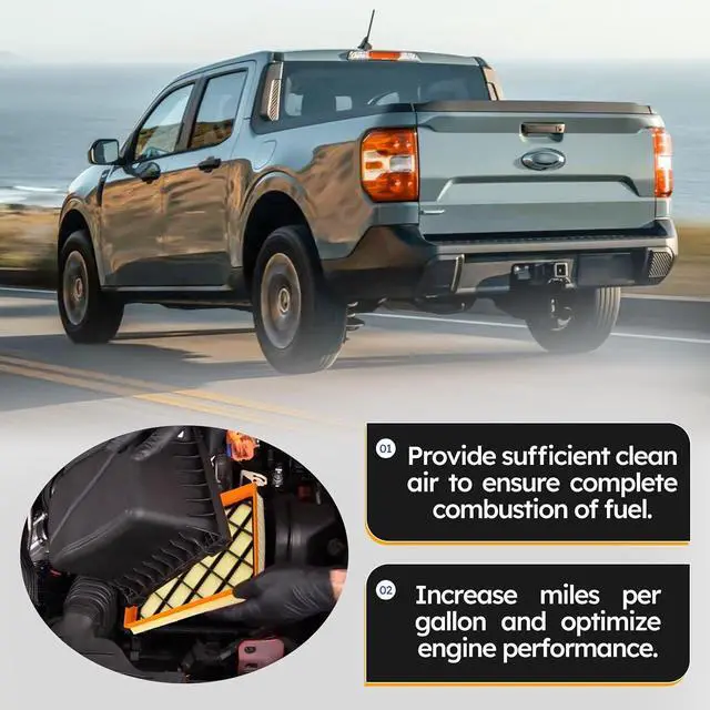 Alt view image 3 of 6 - FA1939 Engine Air Filter for 2020-2022 Ford Escape | 2021-2023 Bronco Sport | 2022-2023 Maverick | 2021-2023 Lincoln Corsair, Replace# JX6Z9601A XA11876