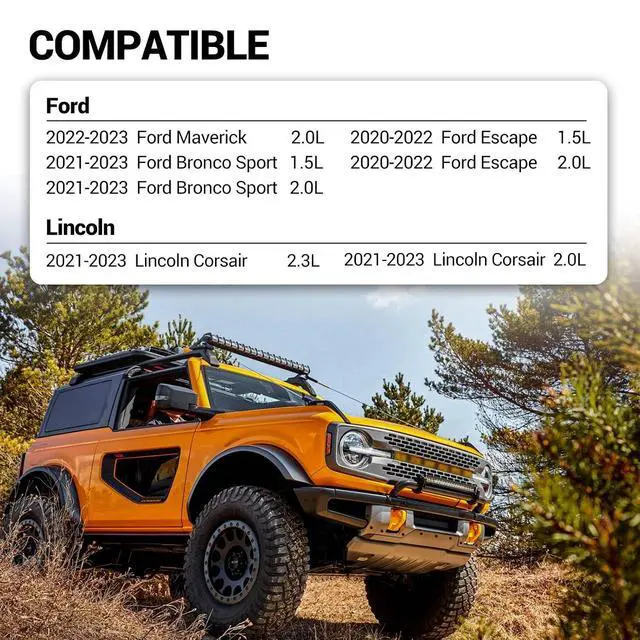 Alt view image 2 of 6 - FA1939 Engine Air Filter for 2020-2022 Ford Escape | 2021-2023 Bronco Sport | 2022-2023 Maverick | 2021-2023 Lincoln Corsair, Replace# JX6Z9601A XA11876