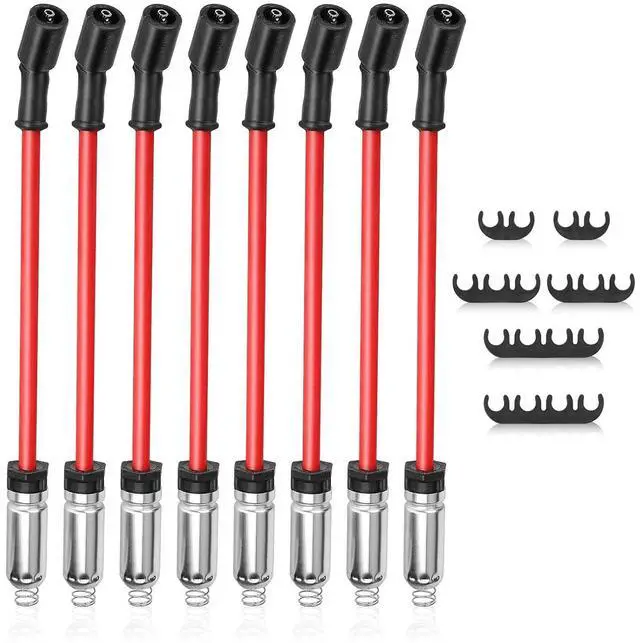 Main image of 48322R 10.2MM High Performance Spark Plug Wires for Chevy Silverado Avalanche Tahoe Suburban/GMC Yukon Sierra/Cadillac Escalade/Hummer H2 Replaces# 88862397 748UU 748HH 748EE 12192133 9748UU 9748EE