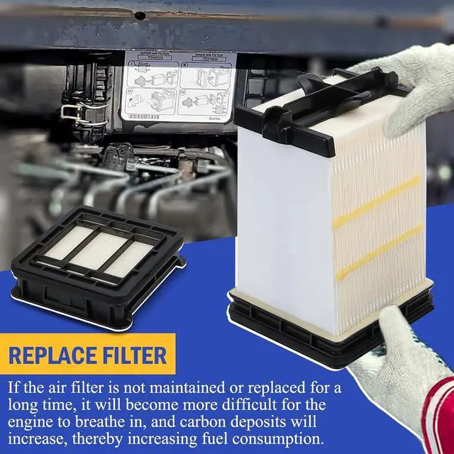 Alt view image 5 of 7 - 7286322 7221933 7221934 Inner & Outer Air Filter For Bobcat Track Loaders T450 T550 T590 T595 T630 T650 T870 Bobcat Skid Steer Loaders S450 S510 S530 S550 S570 S590 S595 S630 S650