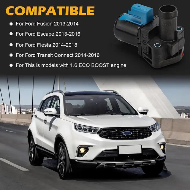Alt view image 2 of 7 - BM5Z-18495-C Heater Control Valve - Water Control Valve for Ford 2013-2014 Fusion /2013-2016 Escape /2014-2018 Fiesta /2014-2016 Transit Connect Replaces# 902-055 701-001 YG-780