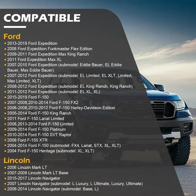 Alt view image 2 of 7 - K100070 Front Alignment Caster/Camber Kit for 2004-2023 Ford F-150,2007-2023 Ford Expedition/2007-2023 Lincoln Navigator,2006-2008 Lincoln Mark LT Replaces# DM3112345
