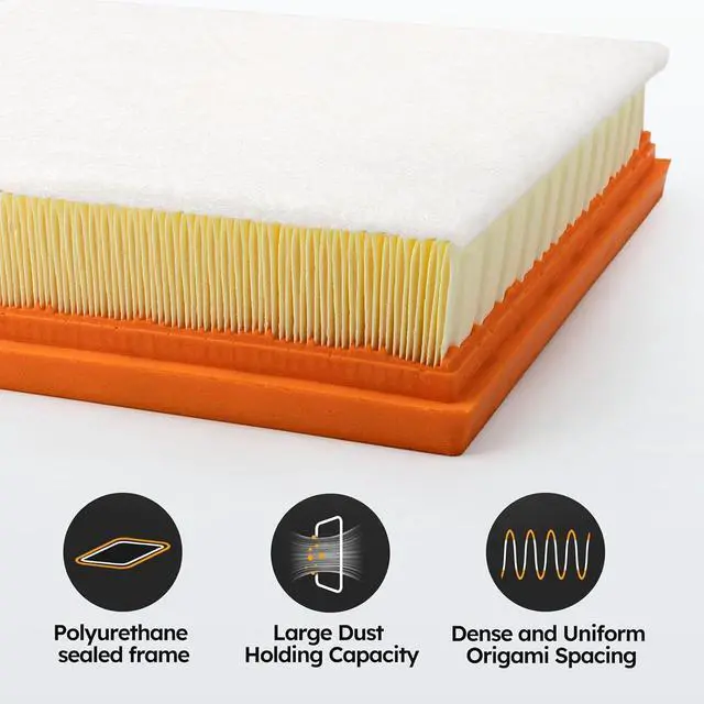 Alt view image 5 of 6 - FA1939 Engine Air Filter for 2020-2022 Ford Escape | 2021-2023 Bronco Sport | 2022-2023 Maverick | 2021-2023 Lincoln Corsair, Replace# JX6Z9601A XA11876