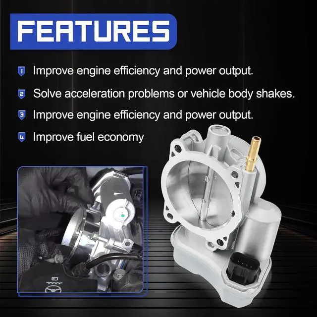 Alt view image 4 of 7 - S20064 Electronic Throttle Body For Chevy Colorado Impala Trailblazer Monte Carlo/GMC Canyon Envoy/Buick Rainier/Isuzu i-350 i-370 Ascender/Hummer H3/Saab 9-7X/Pontiac Grand Prix Replaces# 12568580