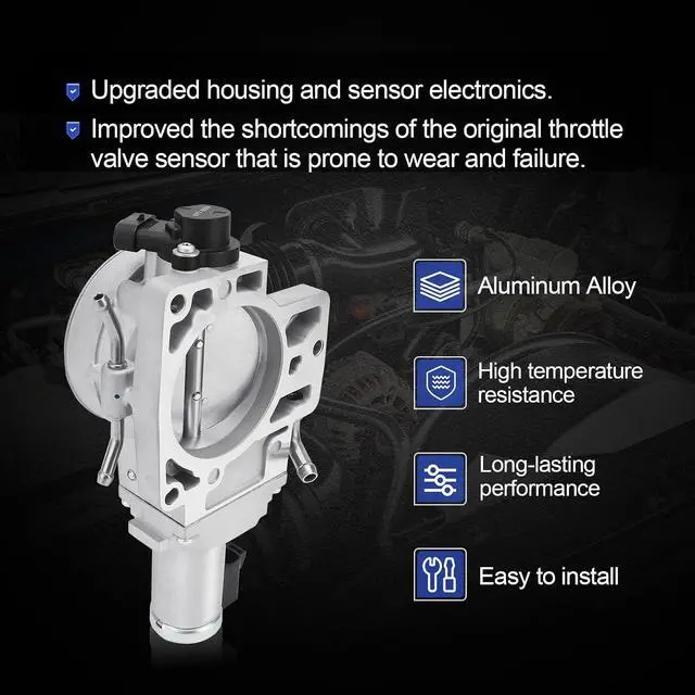 Alt view image 2 of 6 - 977-859 Electronic Throttle Body For 00-02 Chevy Silverado 1500 2500 3500 Avalanche Suburban Tahoe/GMC Sierra Yukon Yukon XL/Cadillac Escalade Replaces# 67-3010 S20032 17113659