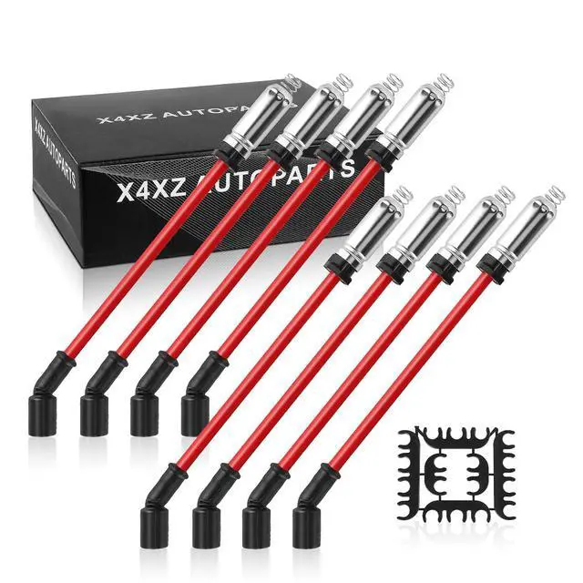 Alt view image 7 of 7 - 48322R 10.2MM High Performance Spark Plug Wires for Chevy Silverado Avalanche Tahoe Suburban/GMC Yukon Sierra/Cadillac Escalade/Hummer H2 Replaces# 88862397 748UU 748HH 748EE 12192133 9748UU 9748EE