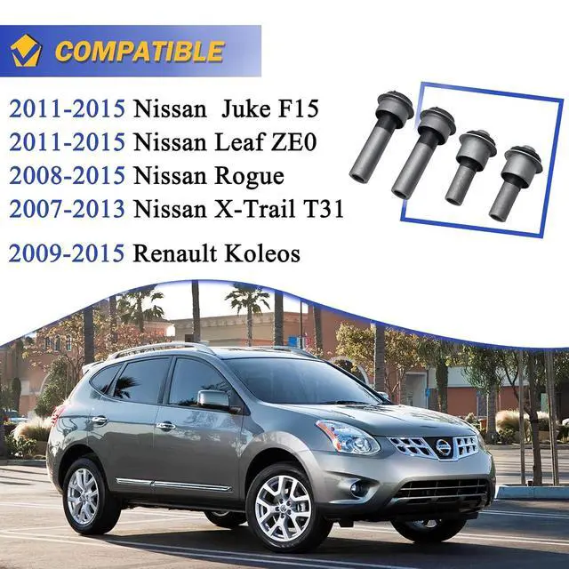 Alt view image 2 of 6 - Engine Cradle Front Subframe Crossmember Bushing for 2008-2015 Nissan Rogue, 2011-2015 Nissan Juke Leaf ZE0, 2007-2013 Nissan X-Trail T31 523-305 523-306