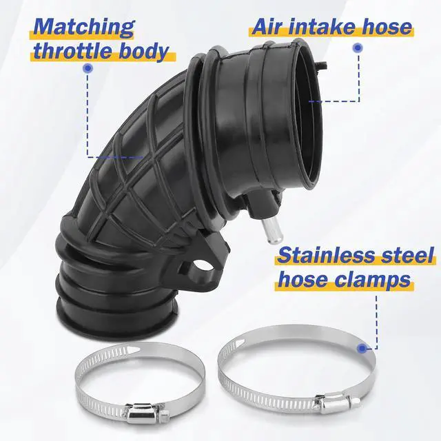 Alt view image 4 of 7 - Air Intake Hose with Clamps for 2002-2004 Honda CR-V CRV 2002-2006 Acura RSX base 17228-PNE-G00