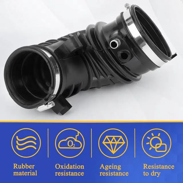 Alt view image 5 of 7 - Air Intake Hose with Clamps for 2002-2004 Honda CR-V CRV 2002-2006 Acura RSX base 17228-PNE-G00