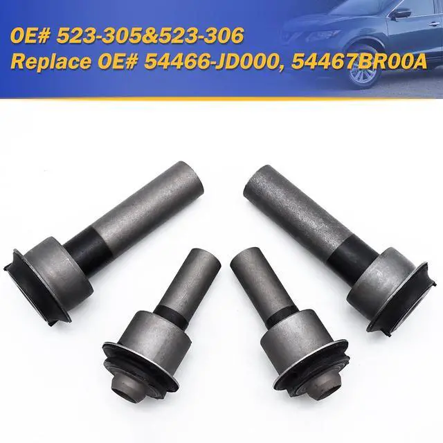 Alt view image 6 of 6 - Engine Cradle Front Subframe Crossmember Bushing for 2008-2015 Nissan Rogue, 2011-2015 Nissan Juke Leaf ZE0, 2007-2013 Nissan X-Trail T31 523-305 523-306