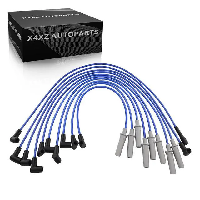 Main image of 110040 High Performance Low Resistance Engine Spark Plug Wire Set for Dodge Ram Truck Van Dodge 1500 Dakota 2500 3500 Replace# 110040 671-8113 (Set of 10)
