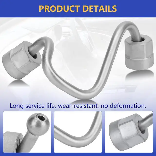 Alt view image 6 of 7 - 12608374 Intermediate Fuel Feed Pipe - High Pressure Fuel Line (Pump To Rail) for 2010-2017 Chevy Equinox Impala Malibu Orlando Captiva Sport/Buick Lacrosse Regal Verano/GMC Terrain