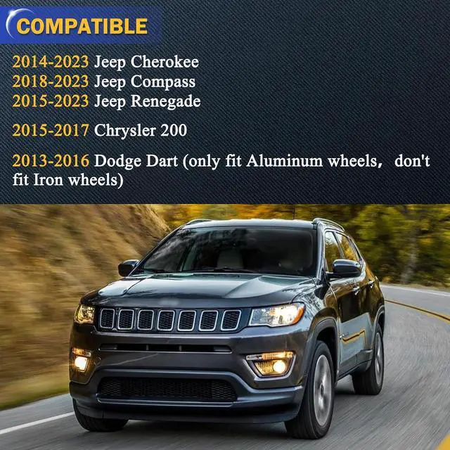 Alt view image 2 of 7 - 611-005 20pcs M12*1.25 Chrome Wheel Lug Bolts,25mm Thread Length 19mm Hex 2.4 inch Length for 14-23 Jeep Cherokee, 18-23 Compass, 15-23 Renegade, 15-17 Chrysler 200, 13-16 Dodge Dart 6511051AA