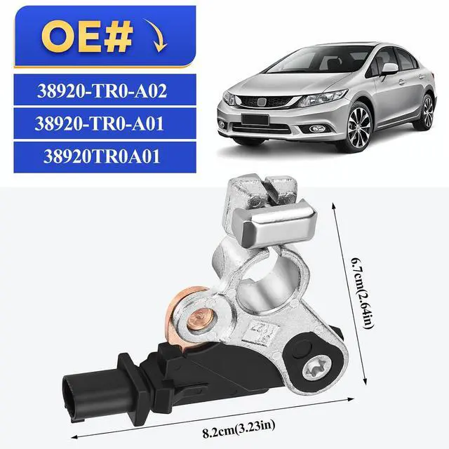 Alt view image 6 of 6 - 38920-TR0-A02 Battery Current Sensor/Battery Voltage Temperature Sensor for 2012-2015 Honda Civic, 2012-2016 Honda Crv/2013-2021 Acura ILX, 2013-2018 Acura RDX 38920-TR0-A01 (with Pigtail Connector)