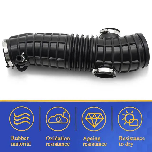 Alt view image 4 of 6 - Air Intake Hose Tube with Clamps for 2006-2008 Honda Pilot 3.5L 17228-RYP-A00
