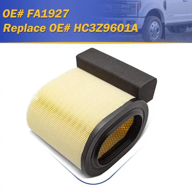 Alt view image 6 of 7 - Engine Air Filter for 2017 2018 2019 Ford F250 F350 F450 F550 with 6.7L V8 Super Duty Powerstroke Diesel Engine FA-1927 HC3Z9601A