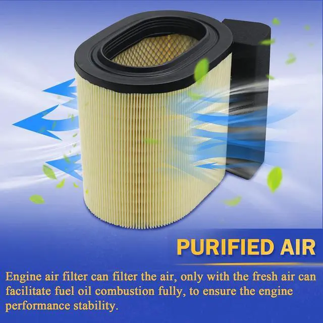 Alt view image 5 of 7 - Engine Air Filter for 2017 2018 2019 Ford F250 F350 F450 F550 with 6.7L V8 Super Duty Powerstroke Diesel Engine FA-1927 HC3Z9601A