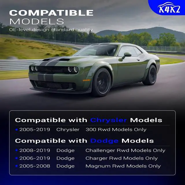 Alt view image 2 of 7 - Zinc-Nickel Alloy Stabilizer Sway Bar Links for 2005-2019 Chrysler 300 Dodge Challenger Charger Magnum RWD K80822 K80823