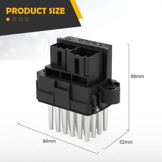 Alt view image 7 of 7 - 15141283 HVAC Blower Motor Resistor Control Module for Chevy Silverado Suburban Tahoe Camaro Equinox/GMC Sierra Yukon Terrain/Buick Enclave/Cadillac Escalade/Dodge/Chrysler Replace#68029736AA 4P1594