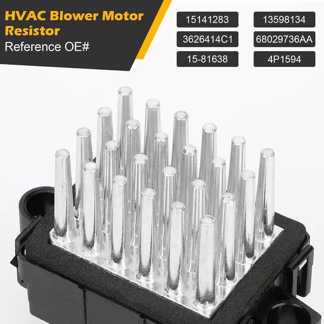 Alt view image 6 of 7 - 15141283 HVAC Blower Motor Resistor Control Module for Chevy Silverado Suburban Tahoe Camaro Equinox/GMC Sierra Yukon Terrain/Buick Enclave/Cadillac Escalade/Dodge/Chrysler Replace#68029736AA 4P1594