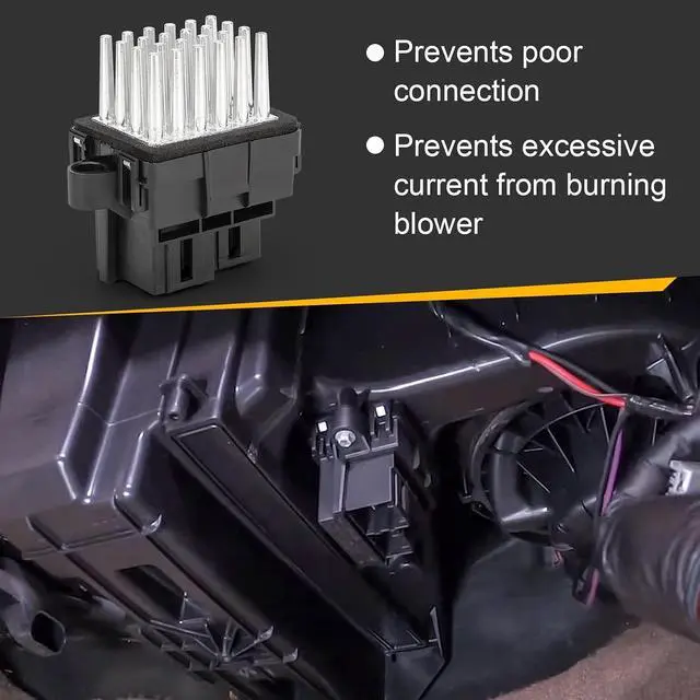 Alt view image 4 of 7 - 15141283 HVAC Blower Motor Resistor Control Module for Chevy Silverado Suburban Tahoe Camaro Equinox/GMC Sierra Yukon Terrain/Buick Enclave/Cadillac Escalade/Dodge/Chrysler Replace#68029736AA 4P1594