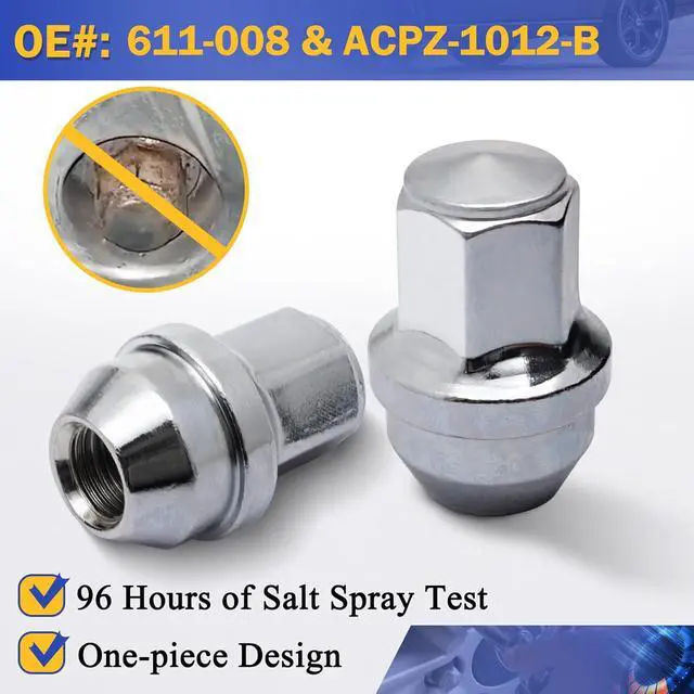 Alt view image 4 of 7 - 611-008 M14*1.5 Chrome Factory Style Lug Nuts for 2015-2023 Ford F-150 Expedition 2015-2022 Lincoln Navigator MKX ACPZ-1012-B