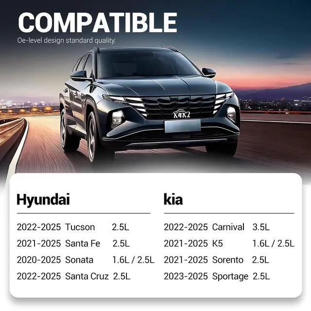 Alt view image 2 of 6 - 28113-L1000 Engine Air Filter for 2020-2025 Hyundai Tucson/Santa Fe/Sonata/Santa Cruz, 2021-2025 Kia Carnival/K5/Sorento/Sportage (Hybrid excluded) Replace# 28113N9000, PA99540, CF1752, WA11090