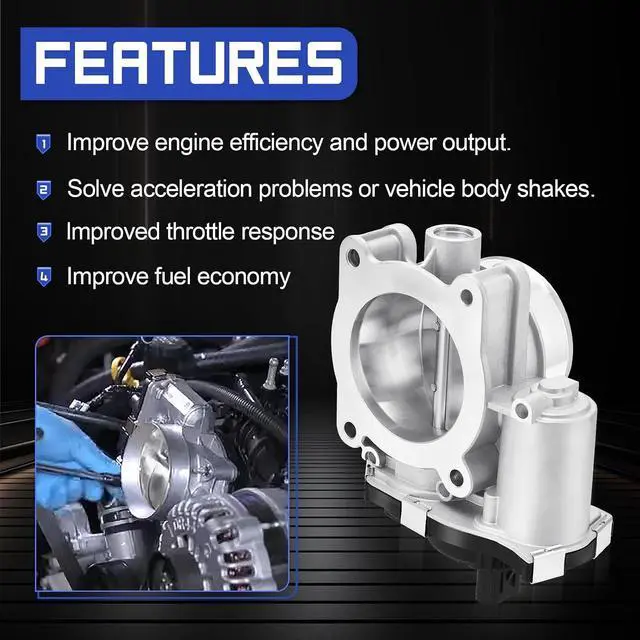 Alt view image 4 of 7 - S20221 Electronic Throttle Body For 12-17 Chevy Equinox Malibu Impala Orlando Captiva Sport/GMC Terrain/Buick LaCrosse Regal Verano L4 2.4L Replaces# 12632101, 12669146, 12670834, TB1295