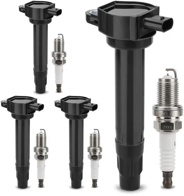 Main image of UF557 Ignition Coil & 4503 Double Iridium Spark Plug for 07-17 Jeep Compass Patriot/11-14 Chrysler 200,07-10 Sebring/Dodge 08-14 Avenger,07-12 Caliber,09-19 Journey Replaces# 4606824AB, C1587, 5C1644
