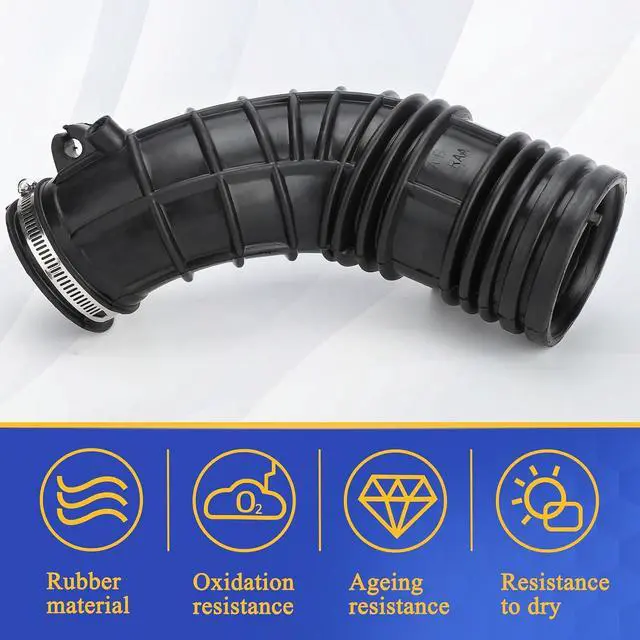 Alt view image 5 of 7 - Air Intake Hose Cleaner Tube with Clamps for Honda Accord L4 2.4L 2003 2004 2005 2006 (OEM# 696-739 17228-RAA-A00)