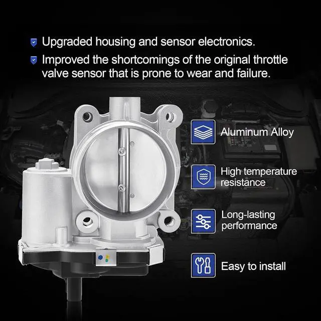 Alt view image 3 of 7 - S20221 Electronic Throttle Body For 12-17 Chevy Equinox Malibu Impala Orlando Captiva Sport/GMC Terrain/Buick LaCrosse Regal Verano L4 2.4L Replaces# 12632101, 12669146, 12670834, TB1295