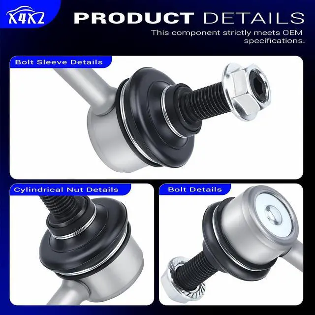 Alt view image 6 of 7 - Zinc Nickel Alloy-Stabilizer Sway Bar Links for 2003-2015 Subaru Forester Impreza Legacy Outback K750049 set of 2