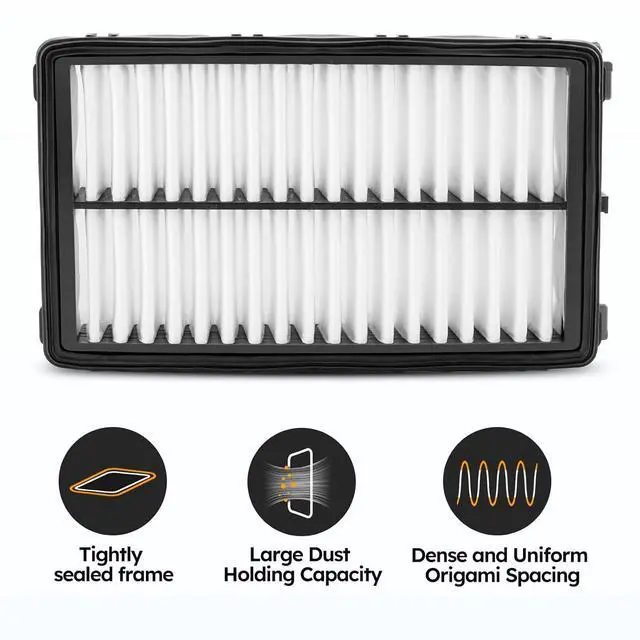 Alt view image 5 of 6 - 28113-L1000 Engine Air Filter for 2020-2025 Hyundai Tucson/Santa Fe/Sonata/Santa Cruz, 2021-2025 Kia Carnival/K5/Sorento/Sportage (Hybrid excluded) Replace# 28113N9000, PA99540, CF1752, WA11090