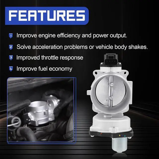 Alt view image 4 of 7 - S20001 Electronic Throttle Body For 2004-2014 Ford Expedition F-150 F-250 F-350 Super Duty/Lincoln Navigator/Mercury Mountaineer Replaces#977-557,8L3Z9E926A, 3L3Z9E926AA,6L3Z9E926A