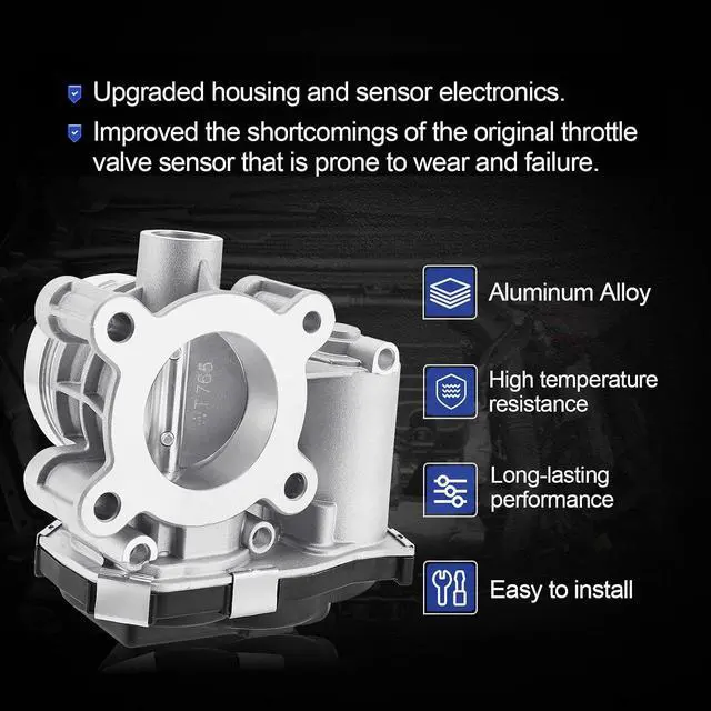 Alt view image 3 of 7 - S20417 Electronic Throttle Body For Chevy 16-21 Cruze,18-20 Equinox,16-20 Malibu/18-21 GMC Terrain/16-21 Buick Encore 1.4L 1.5L Replaces# 12659491, 12671379, 6E3053, 673053