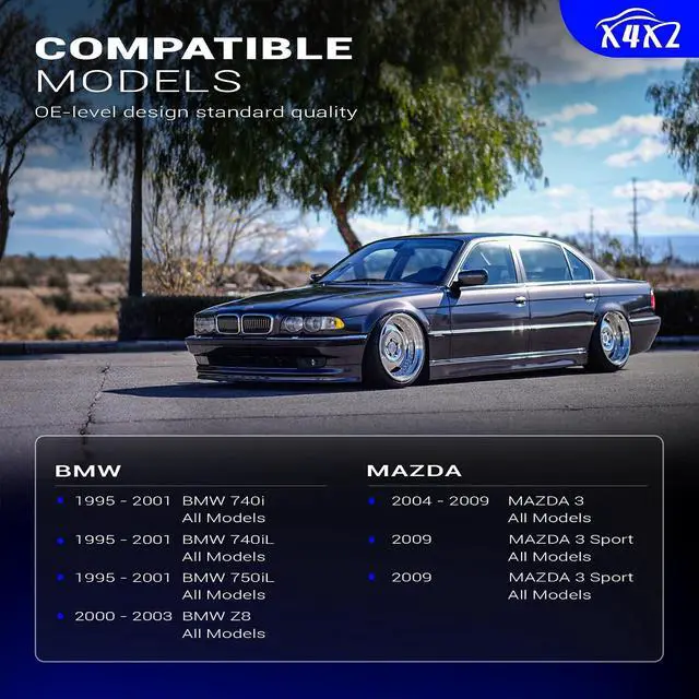 Alt view image 2 of 7 - Zinc-Nickel Alloy Front Stabilizer Sway Bar Links for 2004-2009 Mazda 3 2006-2014 Mazda 5 1995-2001 BMW 740i 740iL 750iL K80235