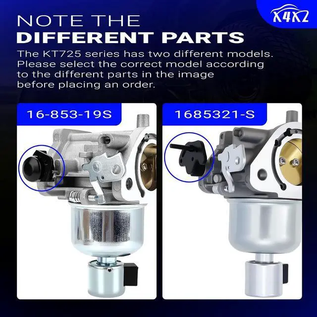 Alt view image 7 of 7 - 16-853-19S Carburetor Carb with Air Oil Filter Fuel Pump Kit For Kohler 7000 Series KT725 KT730 KT735 KT740 KT745 22HP 23HP 24HP 25HP 26HP Engines Replace# 32-853-67-S 32-853-63S