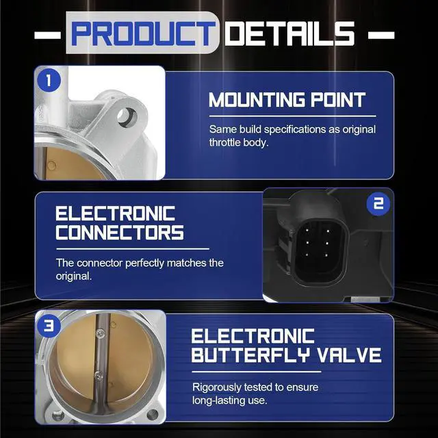 Alt view image 3 of 7 - S20015 Electronic Throttle Body For 08-12 Chevy Malibu Equinox HHR Cobalt Captiva Sport/GMC Terrain/Buick Allure LaCrosse Regal/Pontiac G5 G6 Solstice/Saturn Aura Sky Vue 2.4L OE# 12607362 67-3014
