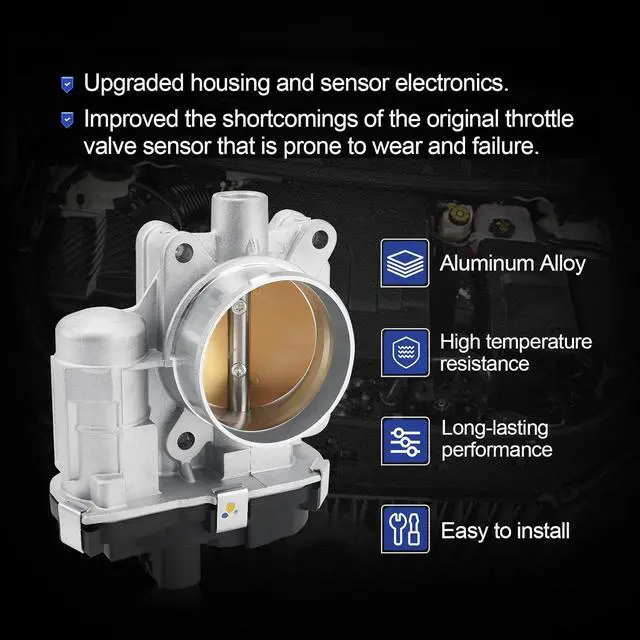 Alt view image 7 of 7 - S20015 Electronic Throttle Body For 08-12 Chevy Malibu Equinox HHR Cobalt Captiva Sport/GMC Terrain/Buick Allure LaCrosse Regal/Pontiac G5 G6 Solstice/Saturn Aura Sky Vue 2.4L OE# 12607362 67-3014