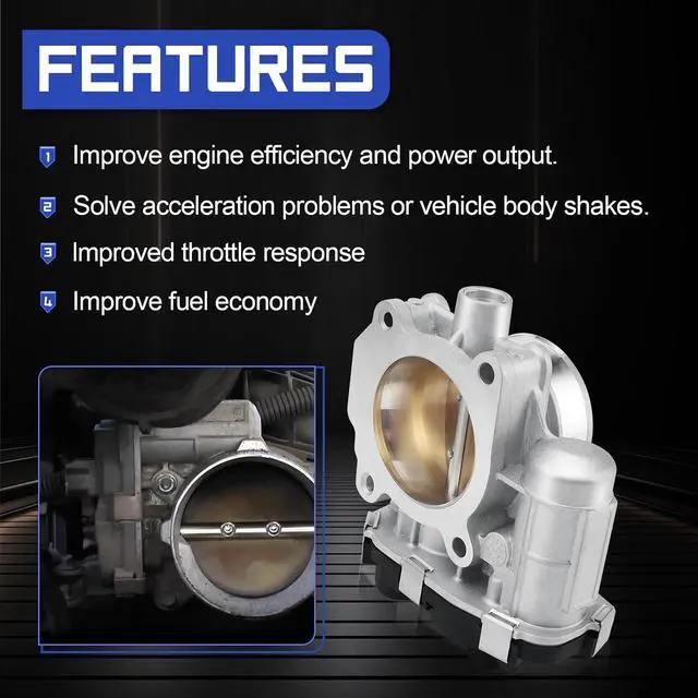 Alt view image 5 of 7 - S20015 Electronic Throttle Body For 08-12 Chevy Malibu Equinox HHR Cobalt Captiva Sport/GMC Terrain/Buick Allure LaCrosse Regal/Pontiac G5 G6 Solstice/Saturn Aura Sky Vue 2.4L OE# 12607362 67-3014