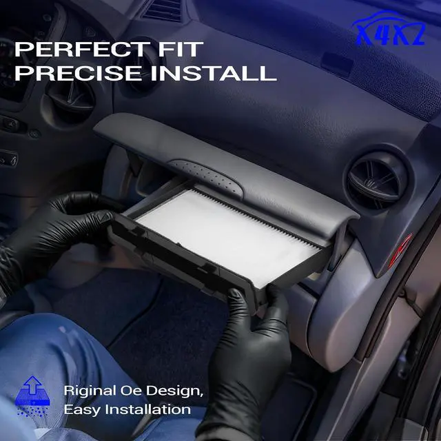 Alt view image 6 of 7 - Premium Cabin Air Filter with Activated Carbon for 2015-2019 Ford Transit 150/250/350 Transit 350 HD Transit 250 Diesel/350 Diesel/350 HD Diesel BK21-18D543-AA