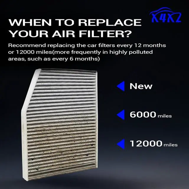 Alt view image 7 of 7 - Premium Cabin Air Filter with Activated Carbon for 2015-2019 Ford Transit 150/250/350 Transit 350 HD Transit 250 Diesel/350 Diesel/350 HD Diesel BK21-18D543-AA