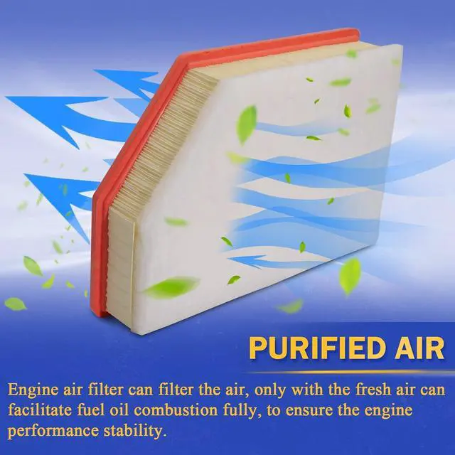 Alt view image 4 of 7 - A3248C 84554703 Engine Air Filter for 2020 2021 2022 2023 Chevy Silverado GMC Sierra 2500 HD 3500 HD 6.6L (Diesel Engine ONLY)